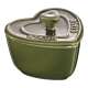 Keramik Mini Cocotte Herz 2er Set basil, 8cm