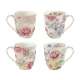 Chinoiserie 4er Set Porzellanbecher 300ml in GK