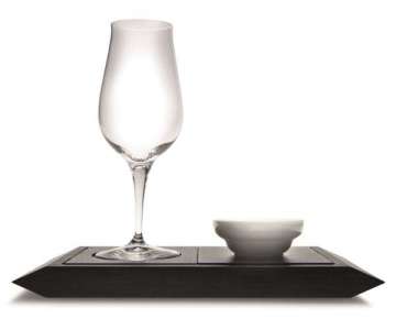 Apro-Platte mit 1 Glas und 1 Schlchen10x20cm