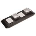 Apro-Platte mit 2 Schlchen, 2 Plttchen 10x30cm
