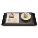 Apro-Platte mit 1 Schlchen, 1 Porzellanplttchen 10x20cm