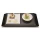 Apro-Platte mit 1 Schlchen, 1 Porzellanplttchen 10x20cm