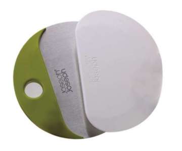Duo Bake Teigschaber 2 tlg. weiss/grn, 14x13.5x1 cm
