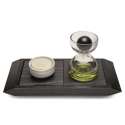 Apro-Platte mit Glasbehlter und Schale 10x20cm