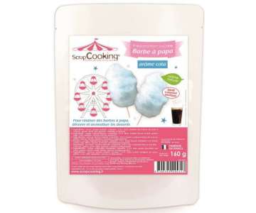 Fertigmischung Zuckerwatte, Cola Aroma, 160 g