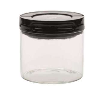 Fliplock Glassbehlter klein, schwarz, 10.6x10.6x10.4 cm