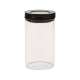 Fliplock Glassbehlter mittel, schwarz, 10.8x10.8x19.8 cm