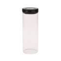 Fliplock Glassbehlter gross, schwarz, 10.8x10.8x30.3 cm