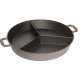 Groraumpfanne 65cm, H: 8cm mit 3 Stegen