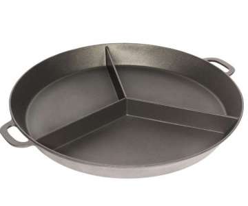 Groraumpfanne 80cm, H:10cm mit 3 Stegen