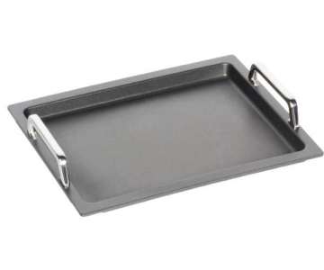 Bratplatte Induktion GN 2/3, H: 2cm mit Griffen