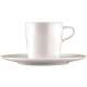 Aurole Kaffeetasse 2-tlg. weiss, 0.20 lt.