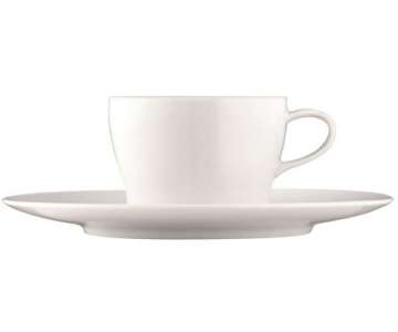 Aurole Teetasse 2-tlg. weiss, 0.13 lt.