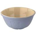 Traditionelle Rhrschssel m. Prgung, blau,  31 cm, 5 l