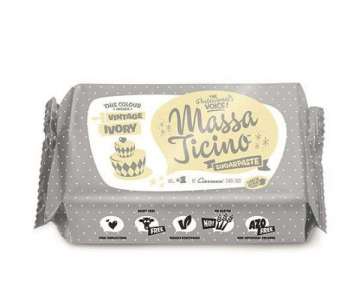Massa Ticino Zucker Modelliermasse, Elfenbein, 250 gr