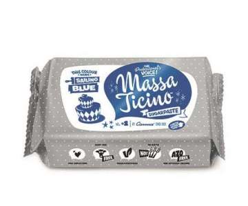 Massa Ticino Zucker Modelliermasse, blau, 250 gr