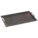 Bratplatte GN 1/1,H:2cm Induktion, Rautenmuster m. Griffen