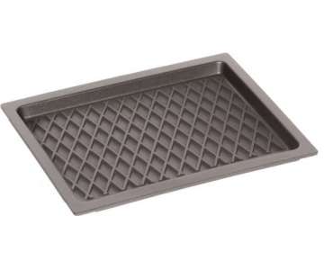 Bratplatte GN 2/3, H:2cm Induktion, Rautenmuster o. Griffe