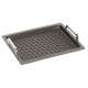 Bratplatte GN 2/3, H:2cm Induktion, Rautenmuster m. Griffen