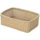 Korb rechteckig, beige, 45x33x16 cm