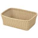 Korb rechteckig, beige, 46x33x16 cm