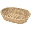 Korb oval, h-beige, 48x36x12 cm