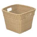 Korb rechteckig, beige, 39x39x28,5 cm