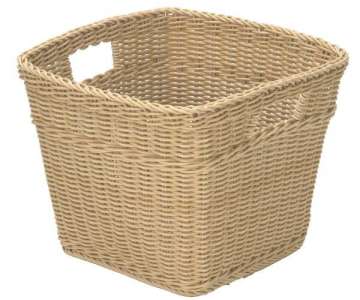 Korb rechteckig, braun, 39x39x28,5 cm