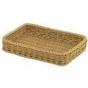 Tablett eckig, beige, 30x20x5 cm