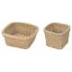 Korb quadratisch, h-beige, 24x24x11,5 cm