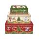 Merry Christmas 3er Set Guetzli-B�chsen 28x20/24x18/20x13 cm