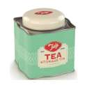 Teedose, grn und cream