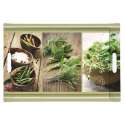 Kitchen Herbs Tablett m. Griffen 49x34cm