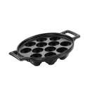 Schneckenpfanne 12 Lcher, 17.5x16x4 cm, Gusseisen-Optik