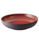 Gourmet Schale, H: 4.5 cm,  17.5 cm, rot