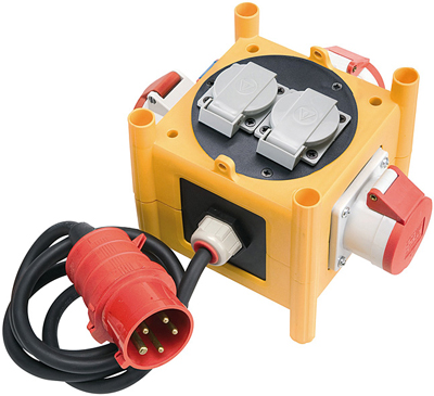 BRENNENSTUHL Kompakter Stromverteiler Mini CEE 3 IP 44 mit Anschlussleitung