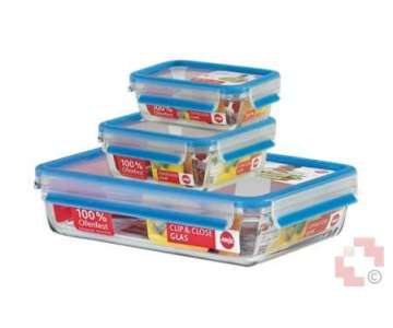 Emsa Dose Glas Set rechteckig