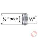 Neoperl Reduktion M22x1x1/2"x3/4"