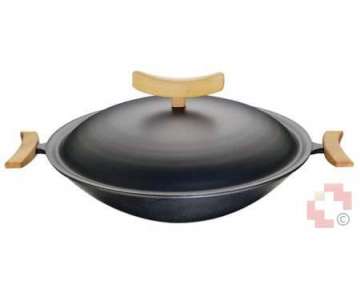 Spring Wok Gusseisen mit Deckel