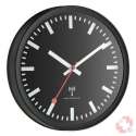 TFA Wanduhr Sweep schwarz 25cm