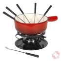 Kaltenbach Fondue Set Tradition Guss rot