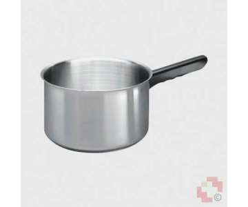 Noser-Inox Stielkasserolle Inox/schwarz