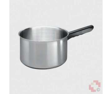Noser-Inox Stielkasserolle Inox/schwarz