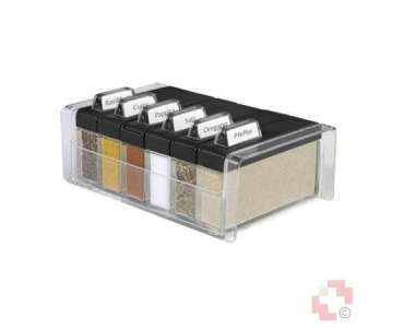 Emsa Spice Box Gewrzkartei schwarz