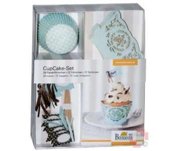Birkmann CupCake Deco-Set Mint 48tlg.