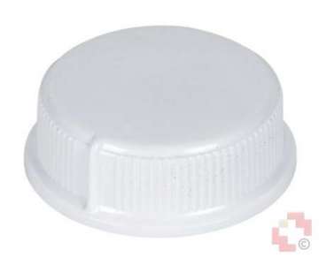 Weck Drehknopf weiss zu