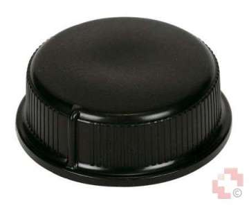 Weck Drehknopf schwarz zu