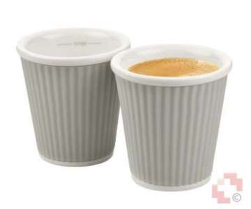 les Artistes Set Espressotassen Streifen