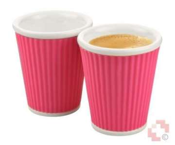les Artistes Set Kaffeetassen Streifen