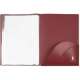 Portfolio Mappe mit 6 Sichthllen und Seitenfach bordeaux